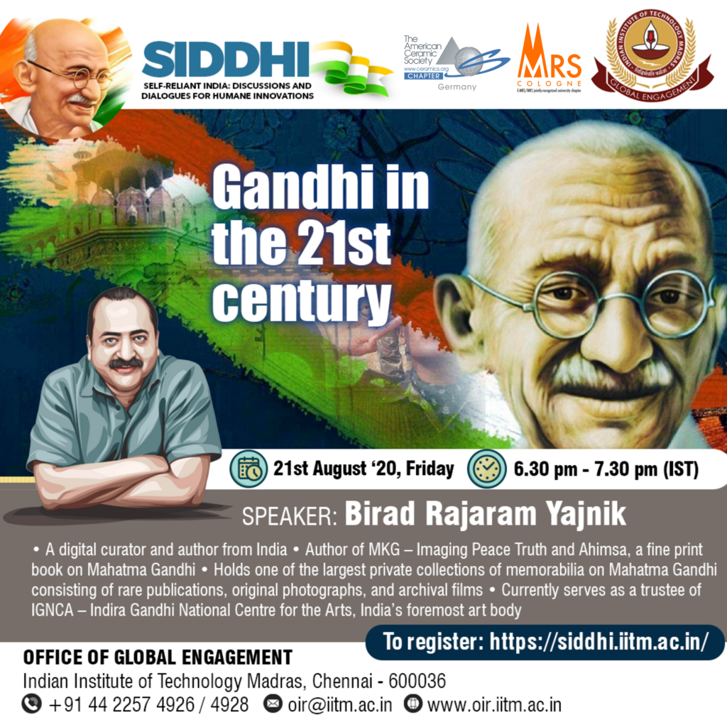 Announcement - Mahatma Gandhi in the 21st Century